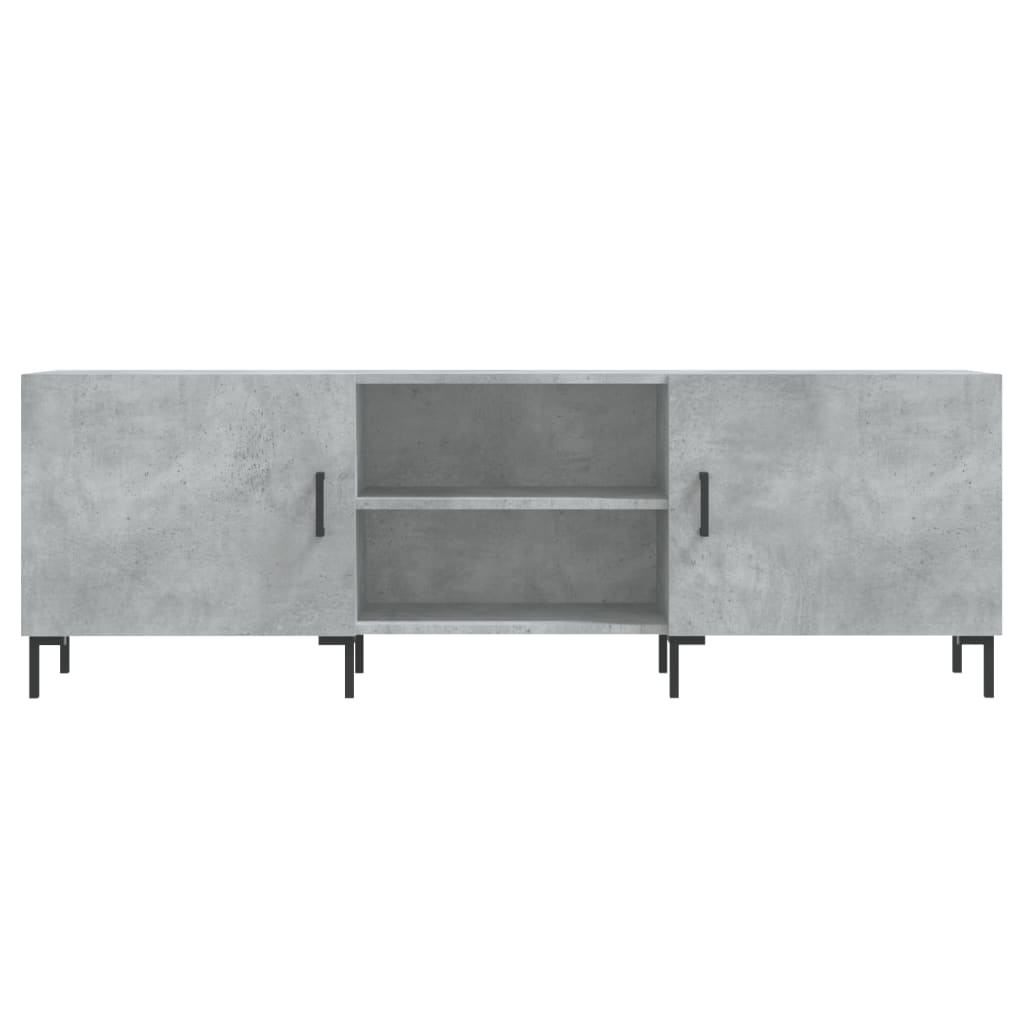 Mobile Porta TV Grigio Cemento 150x30x50cm in Legno Multistrato - homemem39