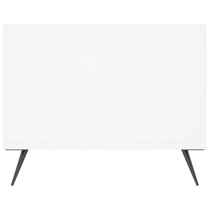 Tavolino da Salotto Bianco 102x50x40 cm in Legno Multistrato | homemem39
