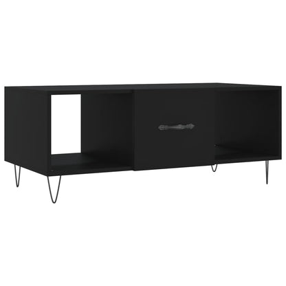 Tavolino da Salotto Nero 102x50x40 cm in Legno Multistrato | homemem39
