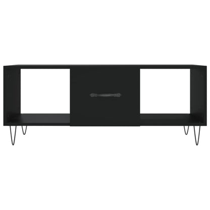 Tavolino da Salotto Nero 102x50x40 cm in Legno Multistrato | homemem39