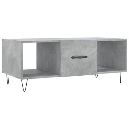 Tavolino Salotto Grigio Cemento 102x50x40 cm Legno Multistrato | homemem39