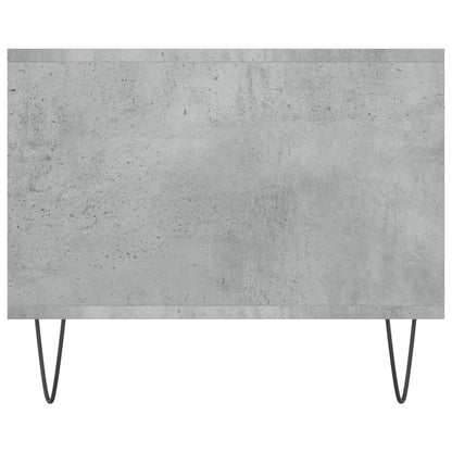 Tavolino Salotto Grigio Cemento 102x50x40 cm Legno Multistrato