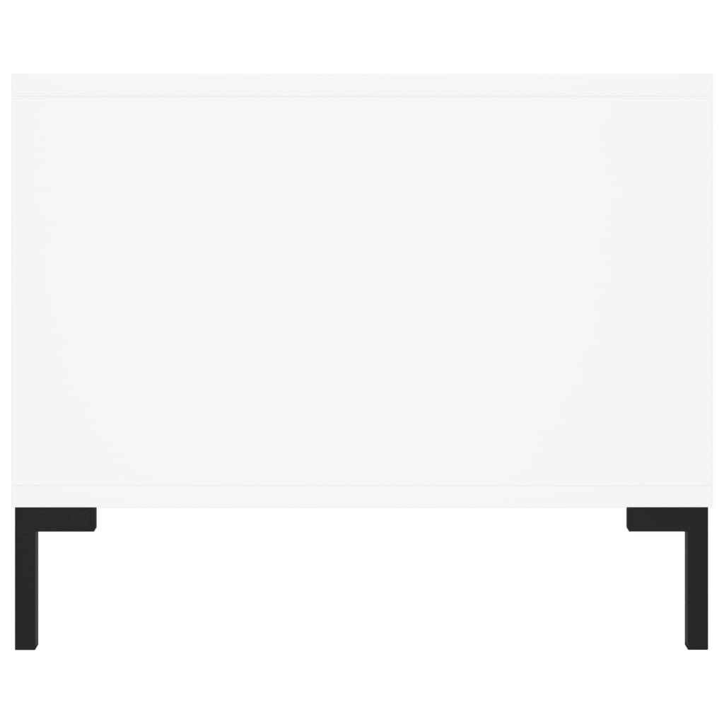 Tavolino da Salotto Bianco 102x50x40 cm in Legno Multistrato