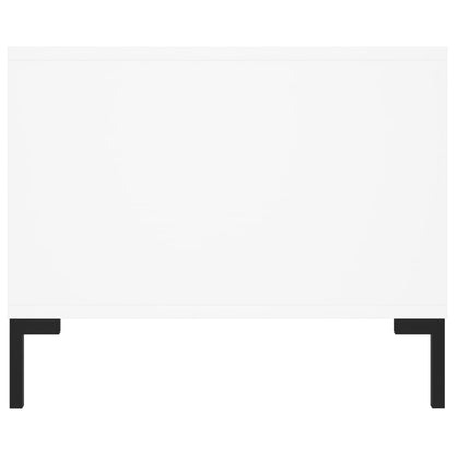 Tavolino da Salotto Bianco 102x50x40 cm in Legno Multistrato