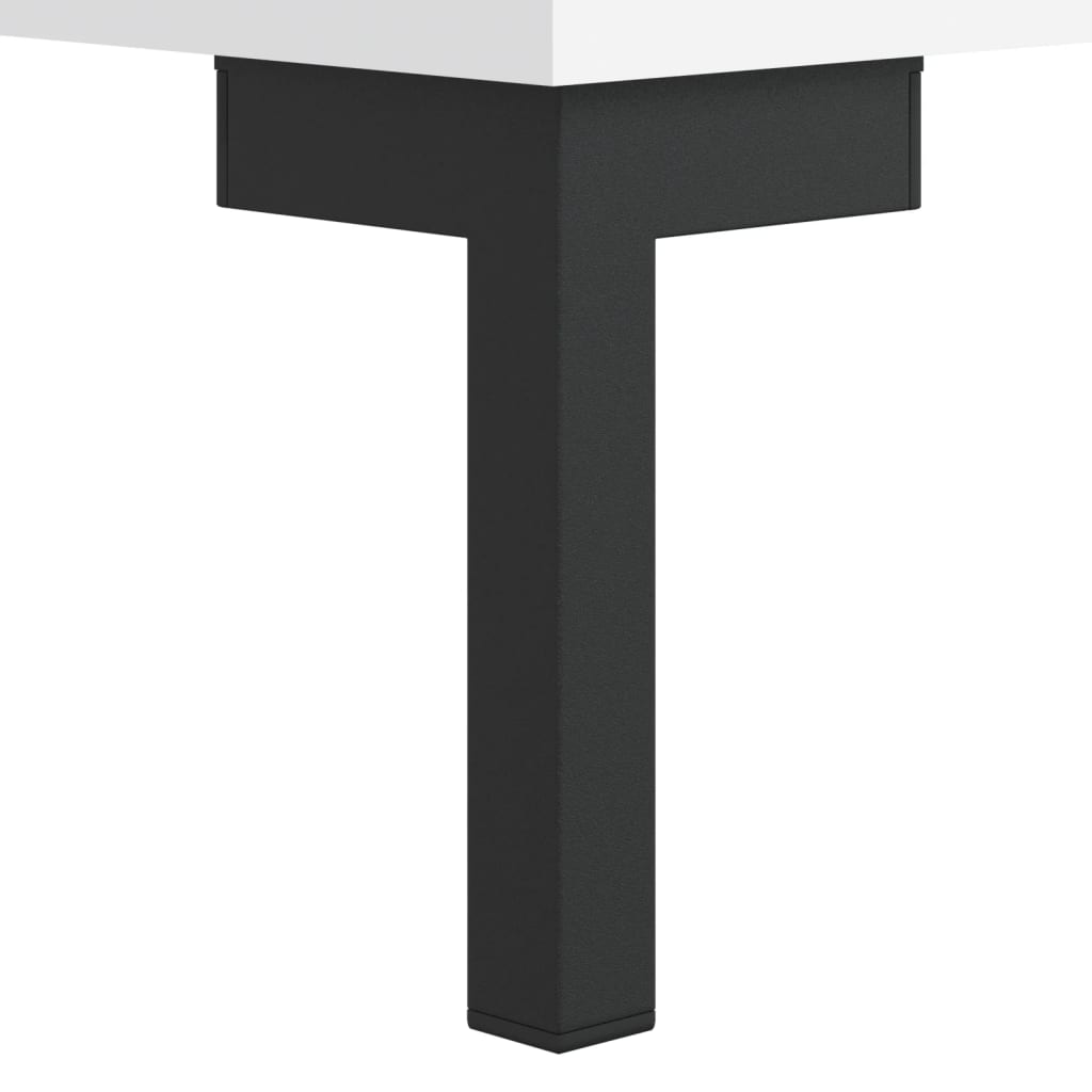 Tavolino da Salotto Bianco 102x50x40 cm in Legno Multistrato