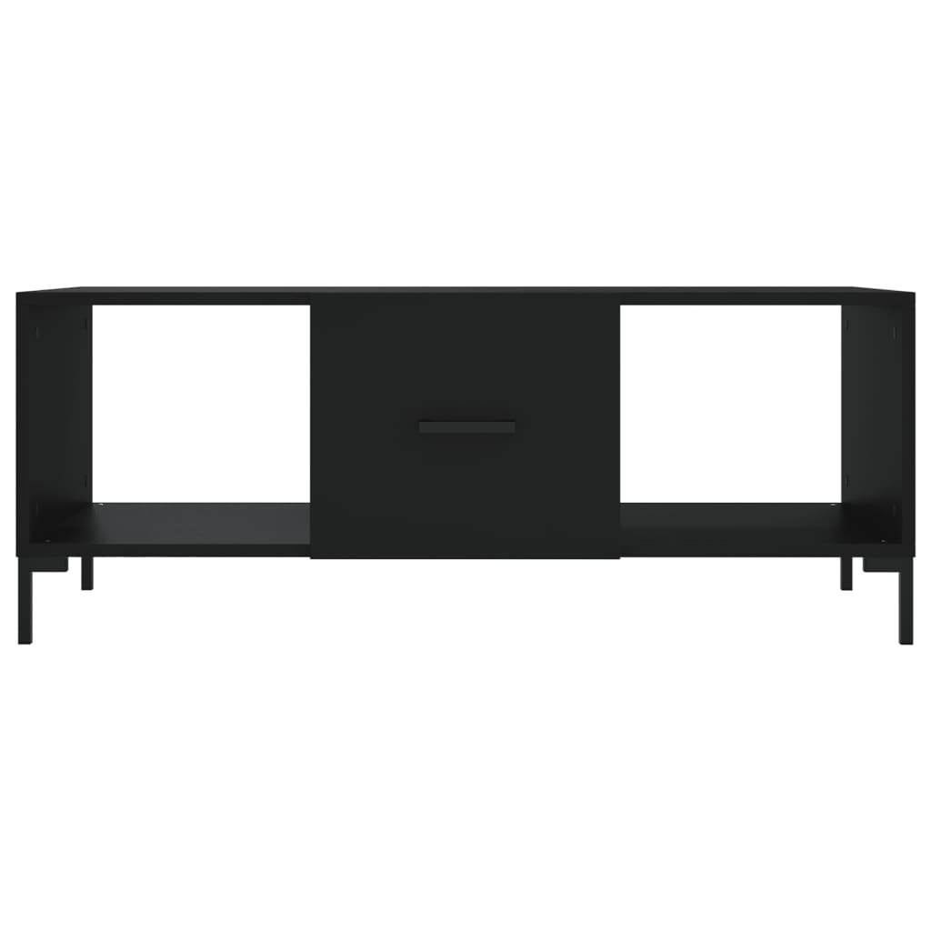 Tavolino da Salotto Nero 102x50x40 cm in Legno Multistrato | homemem39