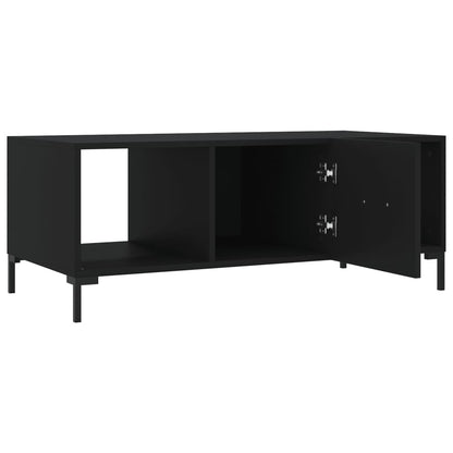 Tavolino da Salotto Nero 102x50x40 cm in Legno Multistrato | homemem39