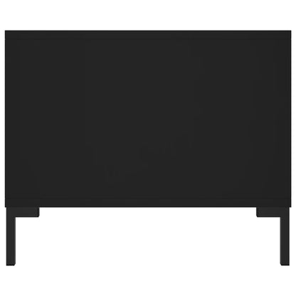 Tavolino da Salotto Nero 102x50x40 cm in Legno Multistrato