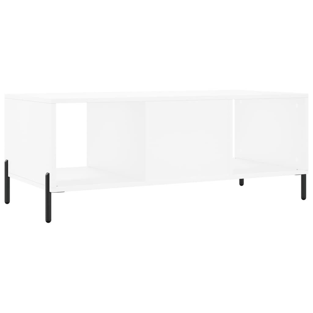 Tavolino da Salotto Bianco 102x50x40 cm in Legno Multistrato | homemem39