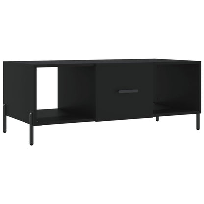 Tavolino da Salotto Nero 102x50x40 cm in Legno Multistrato | homemem39