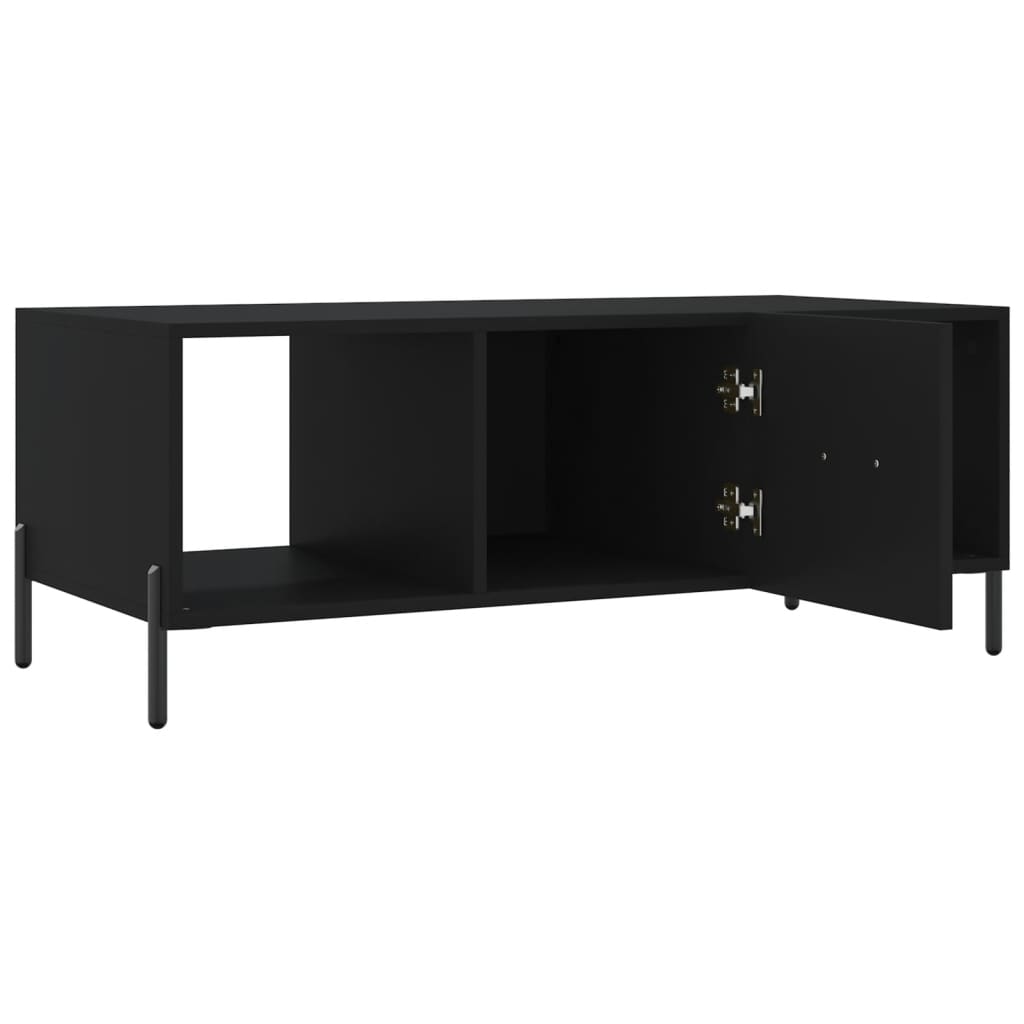 Tavolino da Salotto Nero 102x50x40 cm in Legno Multistrato | homemem39