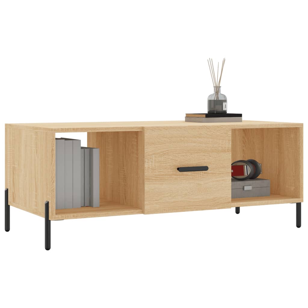 Tavolino da Salotto Rovere Sonoma 102x50x40cm Legno Multistrato | homemem39