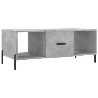 Tavolino Salotto Grigio Cemento 102x50x40 cm Legno Multistrato | homemem39