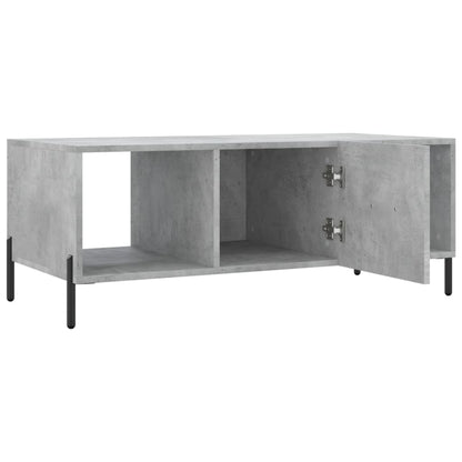 Tavolino Salotto Grigio Cemento 102x50x40 cm Legno Multistrato | homemem39