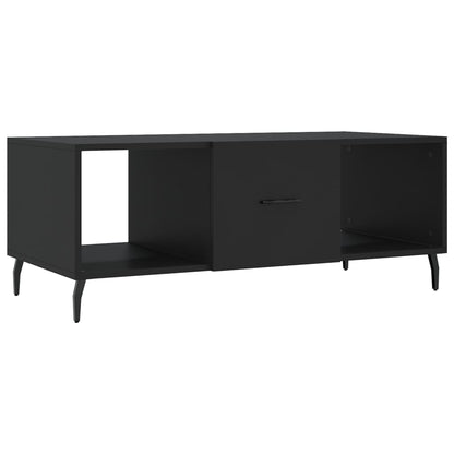 Tavolino da Salotto Nero 102x50x40 cm in Legno Multistrato | homemem39