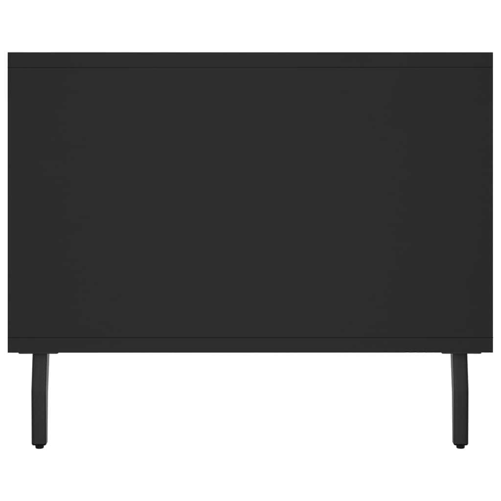 Tavolino da Salotto Nero 102x50x40 cm in Legno Multistrato