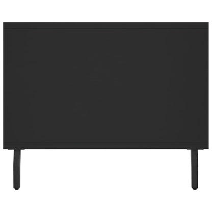 Tavolino da Salotto Nero 102x50x40 cm in Legno Multistrato