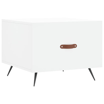Tavolini da Salotto 2 pz Bianchi 50x50x40 cm Legno Multistrato | homemem39