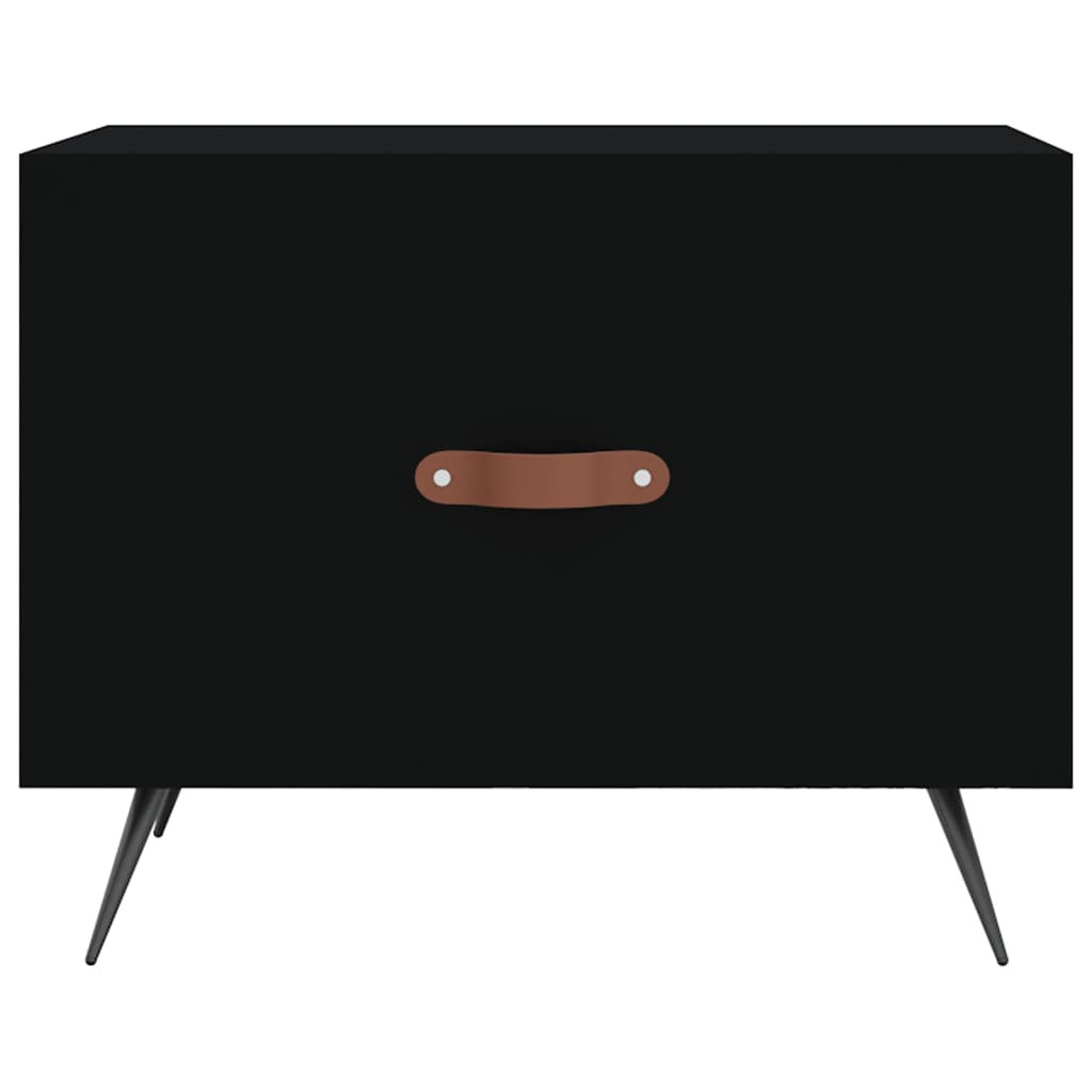 Tavolino da Salotto Nero 50x50x40 cm in Legno Multistrato | homemem39