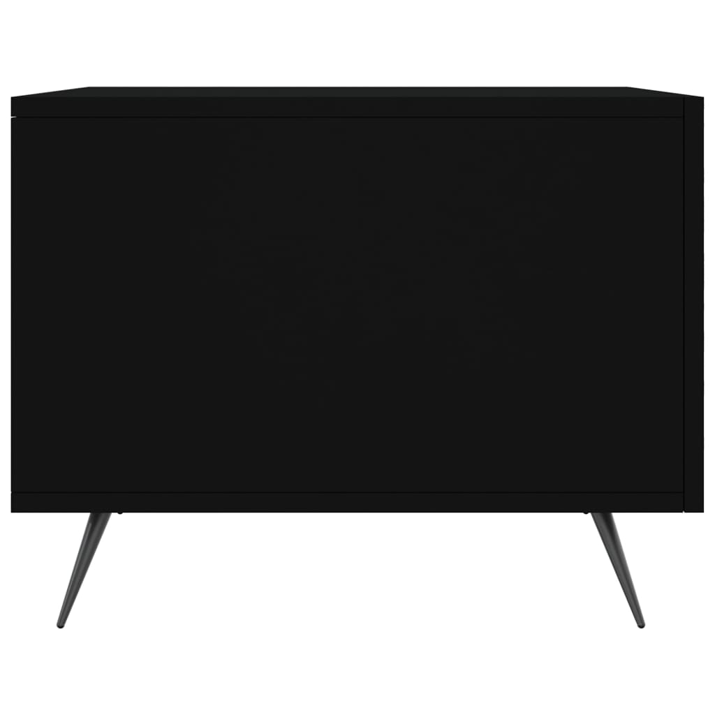 Tavolino da Salotto Nero 50x50x40 cm in Legno Multistrato