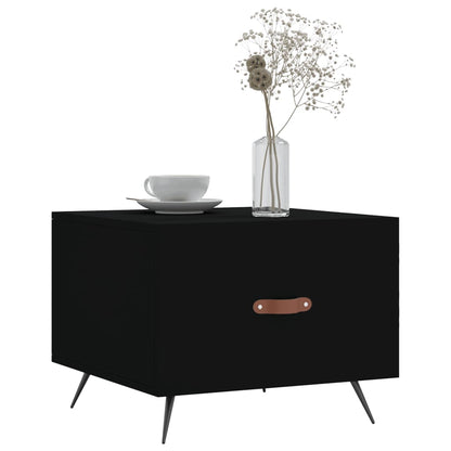 Tavolini da Salotto 2 pz Neri 50x50x40 cm in Legno Multistrato | homemem39