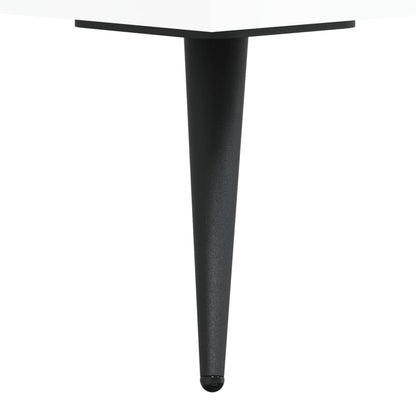 Tavolino da Salotto Bianco Lucido 50x50x40 cm Legno Multistrato | homemem39