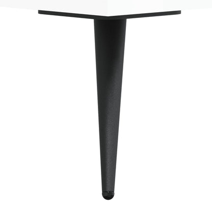 Tavolini Salotto 2pz Bianco Lucido 50x50x40cm Legno Multistrato | homemem39