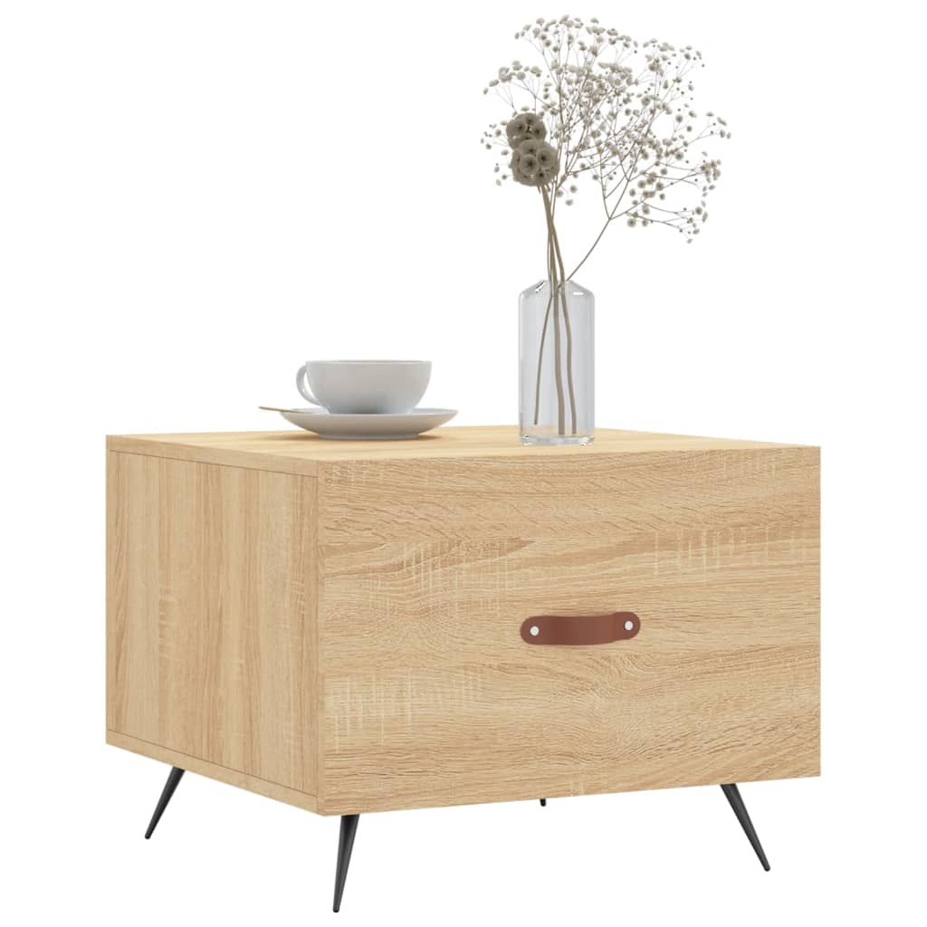 Tavolino da Salotto Rovere Sonoma 50x50x40 cm Legno Multistrato