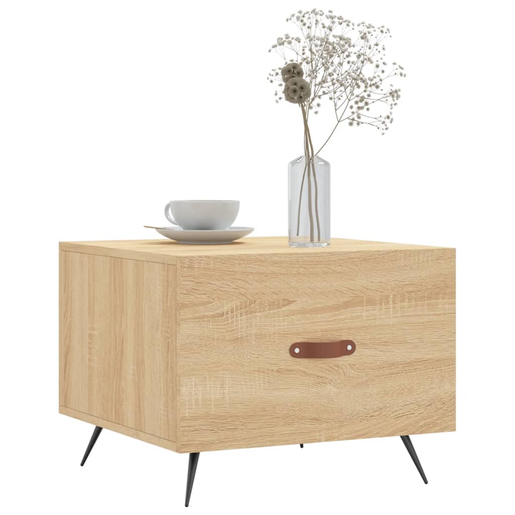 Tavolini Salotto 2pz Rovere Sonoma 50x50x40cm Legno Multistrato | homemem39