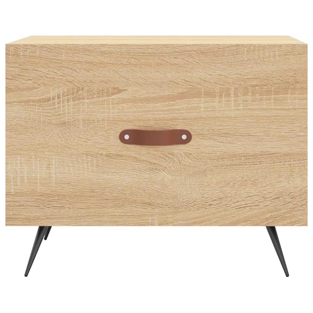 Tavolini Salotto 2pz Rovere Sonoma 50x50x40cm Legno Multistrato | homemem39