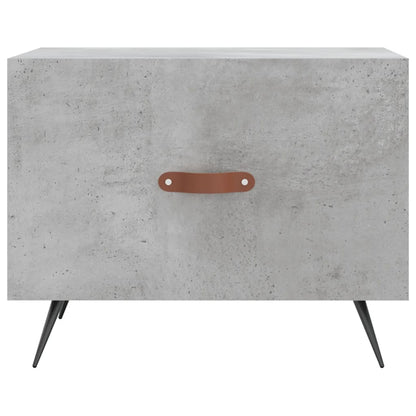 Tavolino Salotto Grigio Cemento 50x50x40 cm Legno Multistrato | homemem39