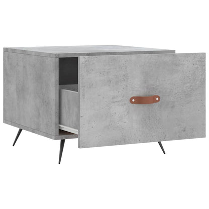 Tavolino Salotto Grigio Cemento 50x50x40 cm Legno Multistrato | homemem39