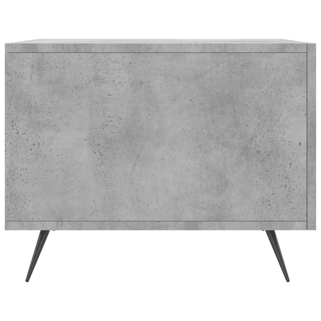 Tavolino Salotto Grigio Cemento 50x50x40 cm Legno Multistrato