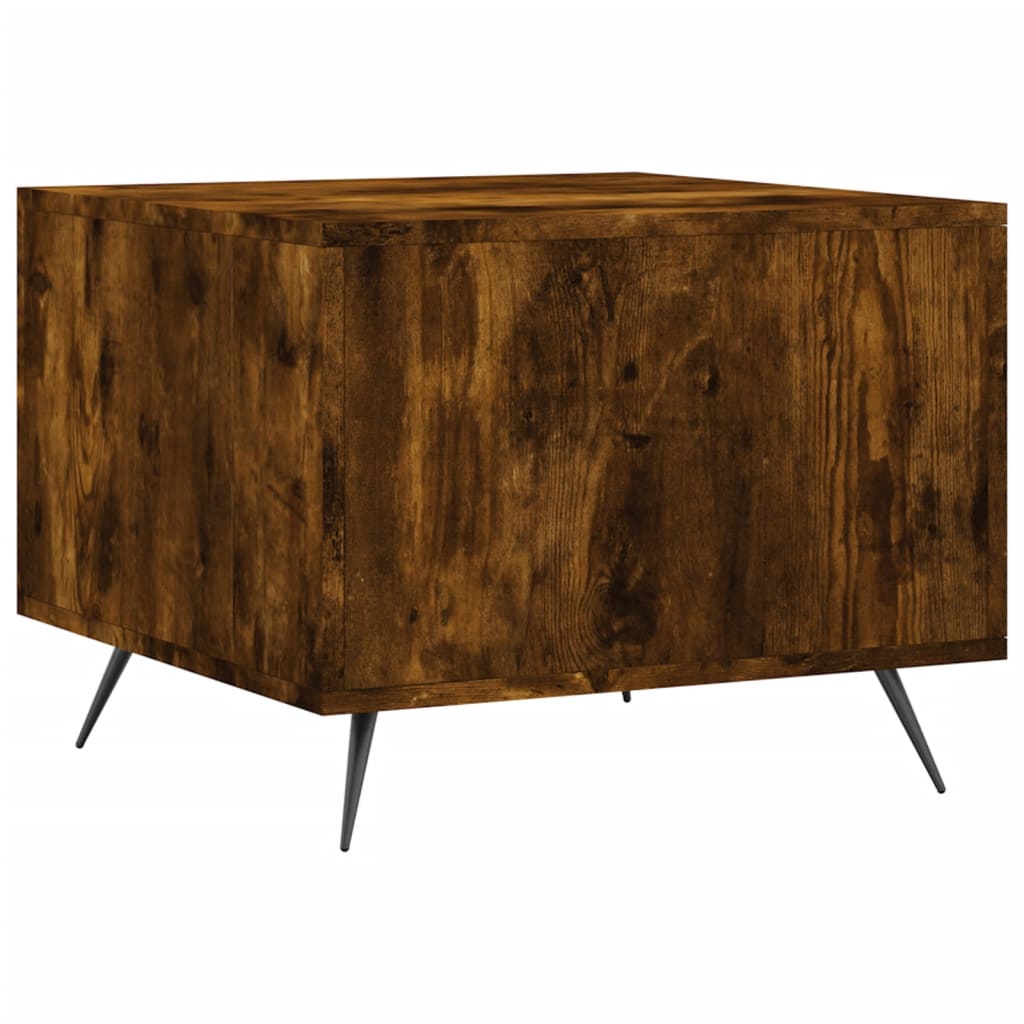 Tavolino da Salotto Rovere Fumo 50x50x40 cm Legno Multistrato | homemem39