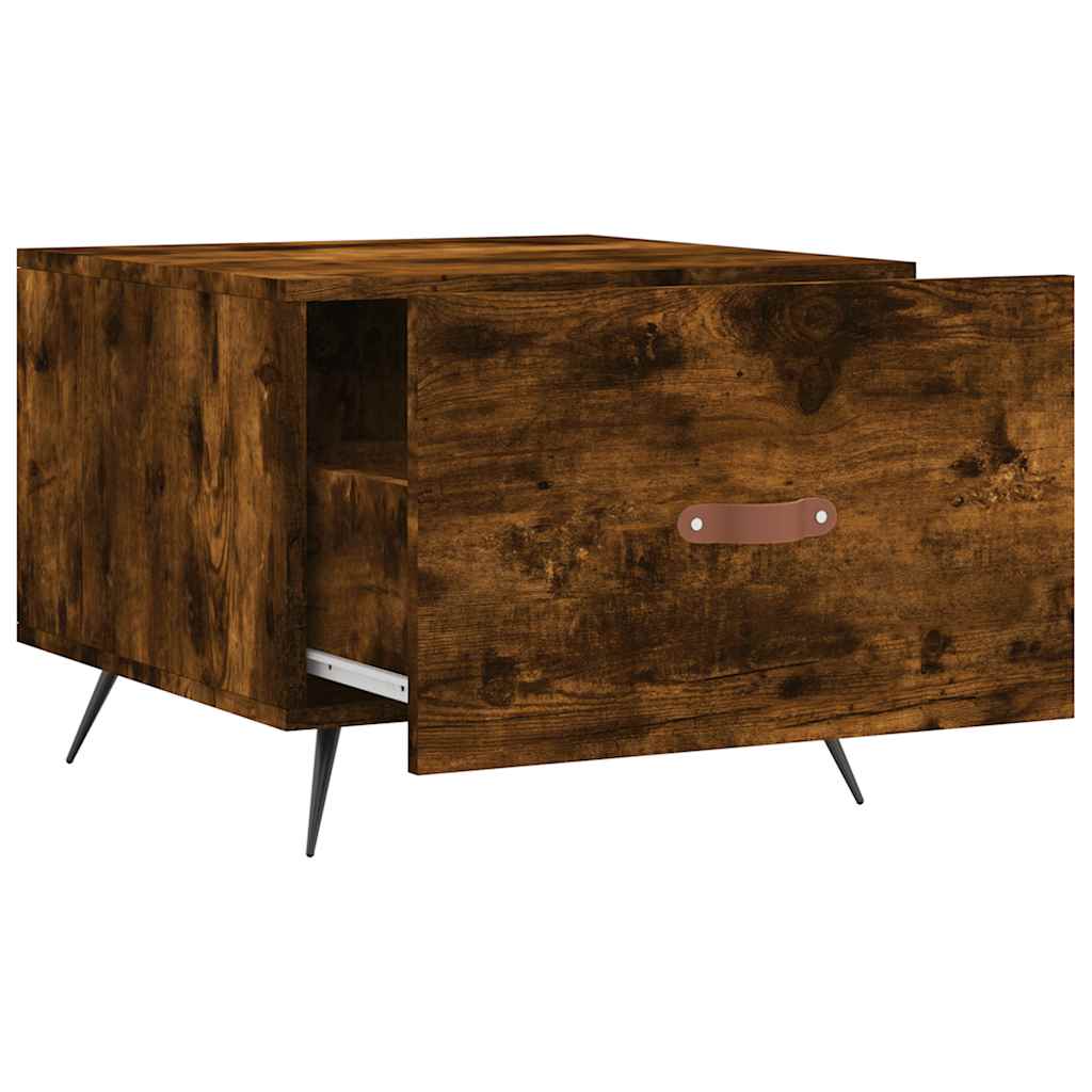 Tavolini Salotto 2 pz Rovere Fumo 50x50x40cm Legno Multistrato | homemem39