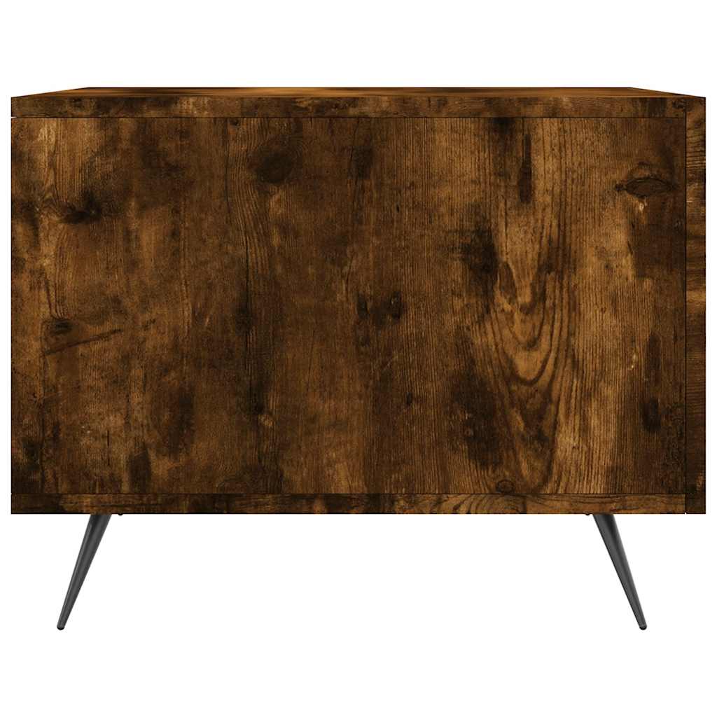 Tavolini Salotto 2 pz Rovere Fumo 50x50x40cm Legno Multistrato