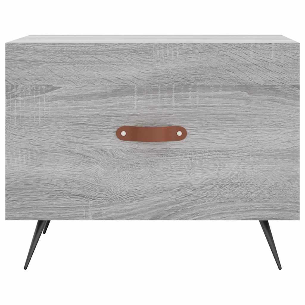 Tavolino da Salotto Grigio Sonoma 50x50x40 cm Legno Multistrato