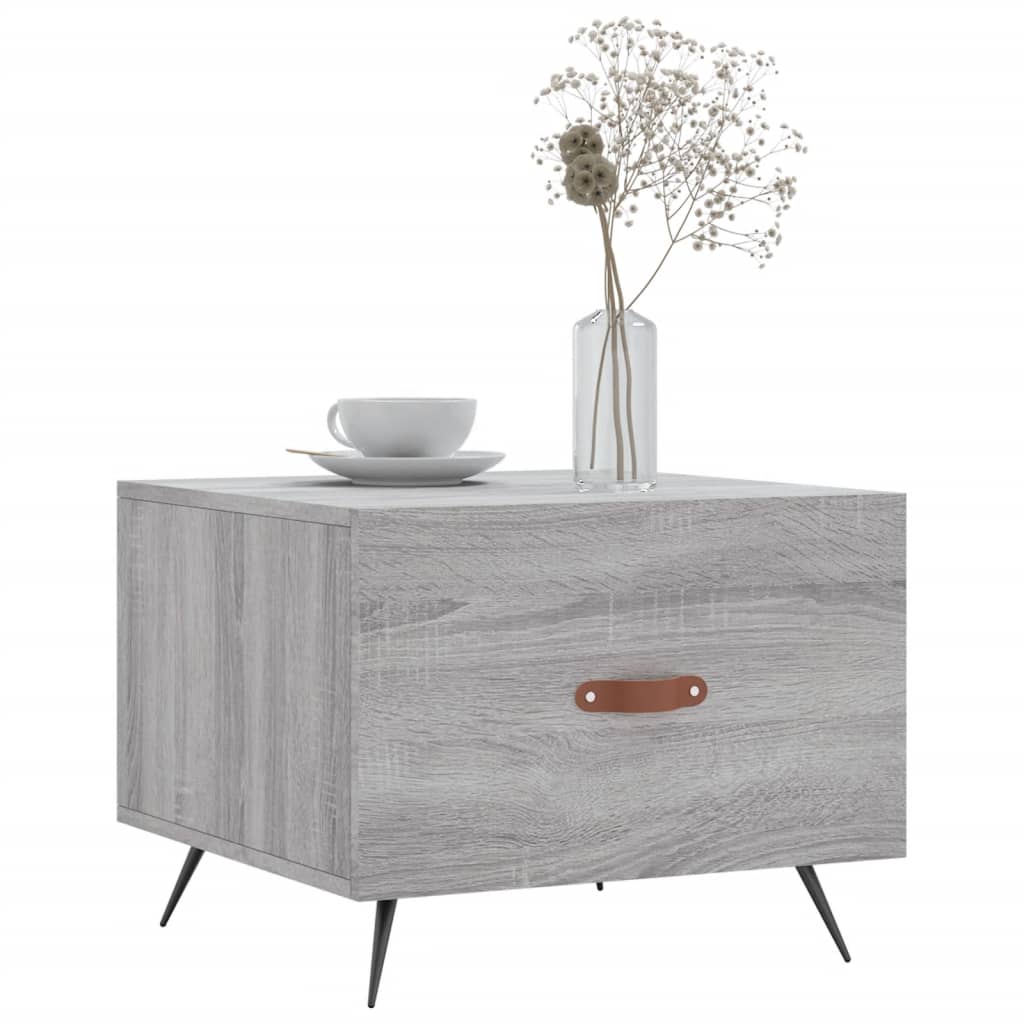 Tavolini Salotto 2pz Grigio Sonoma 50x50x40cm Legno Multistrato | homemem39