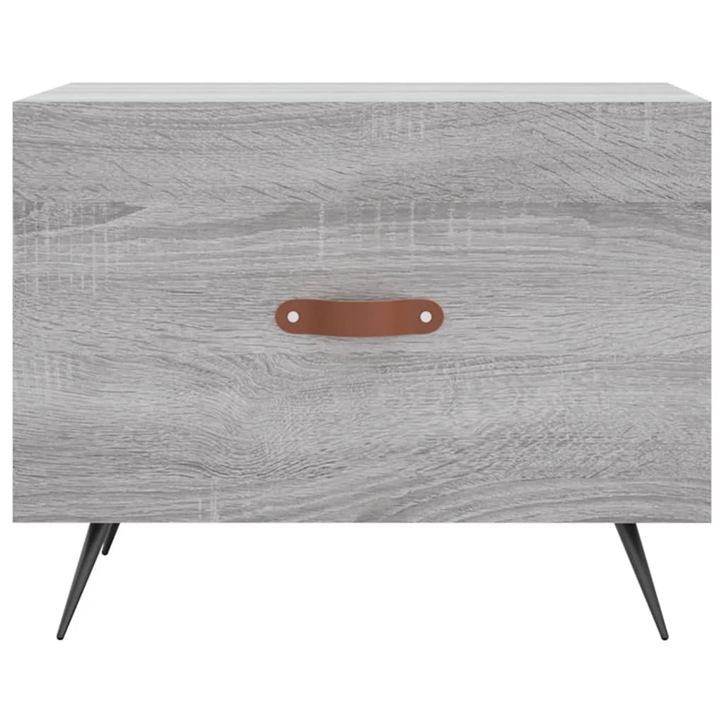 Tavolini Salotto 2pz Grigio Sonoma 50x50x40cm Legno Multistrato | homemem39