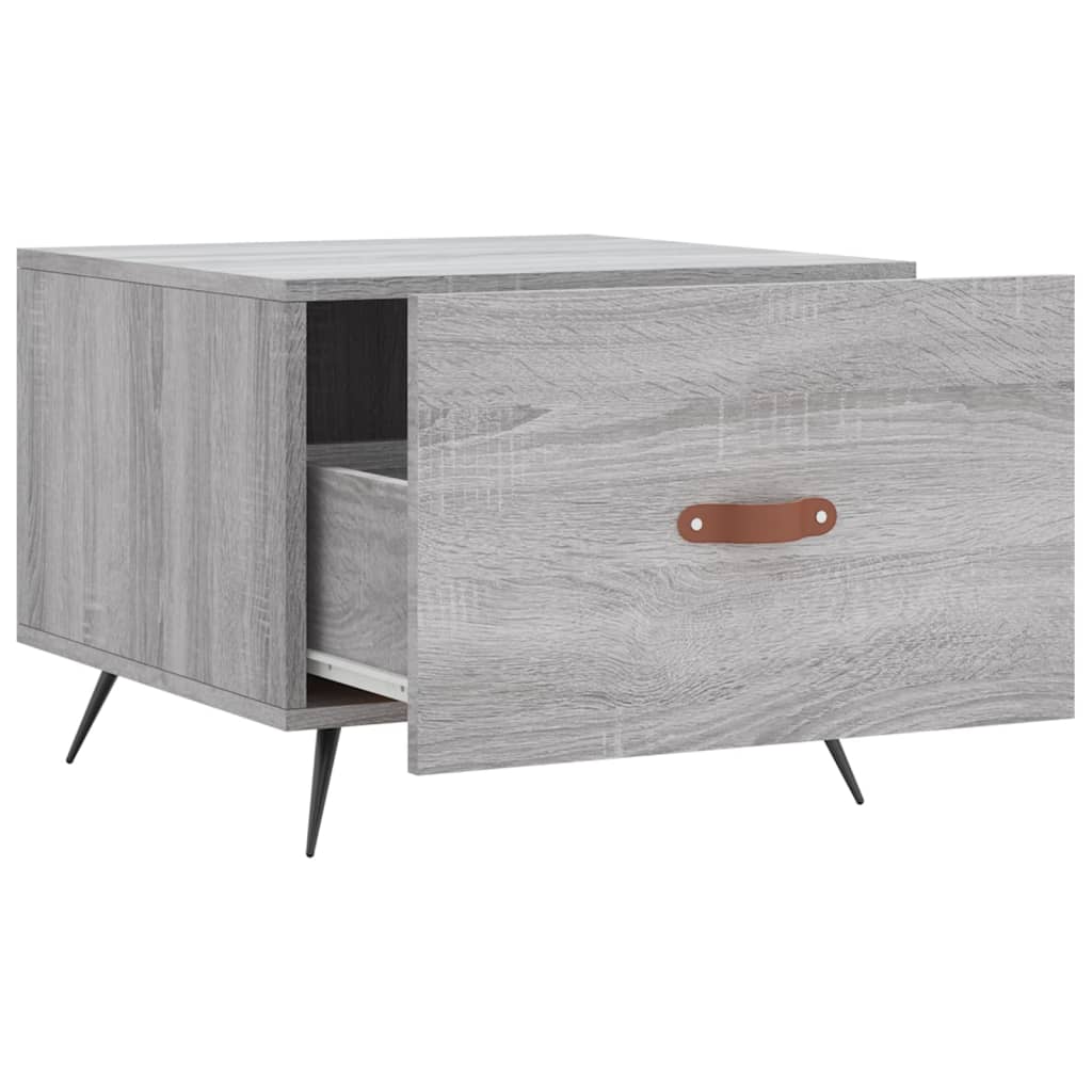 Tavolini Salotto 2pz Grigio Sonoma 50x50x40cm Legno Multistrato | homemem39