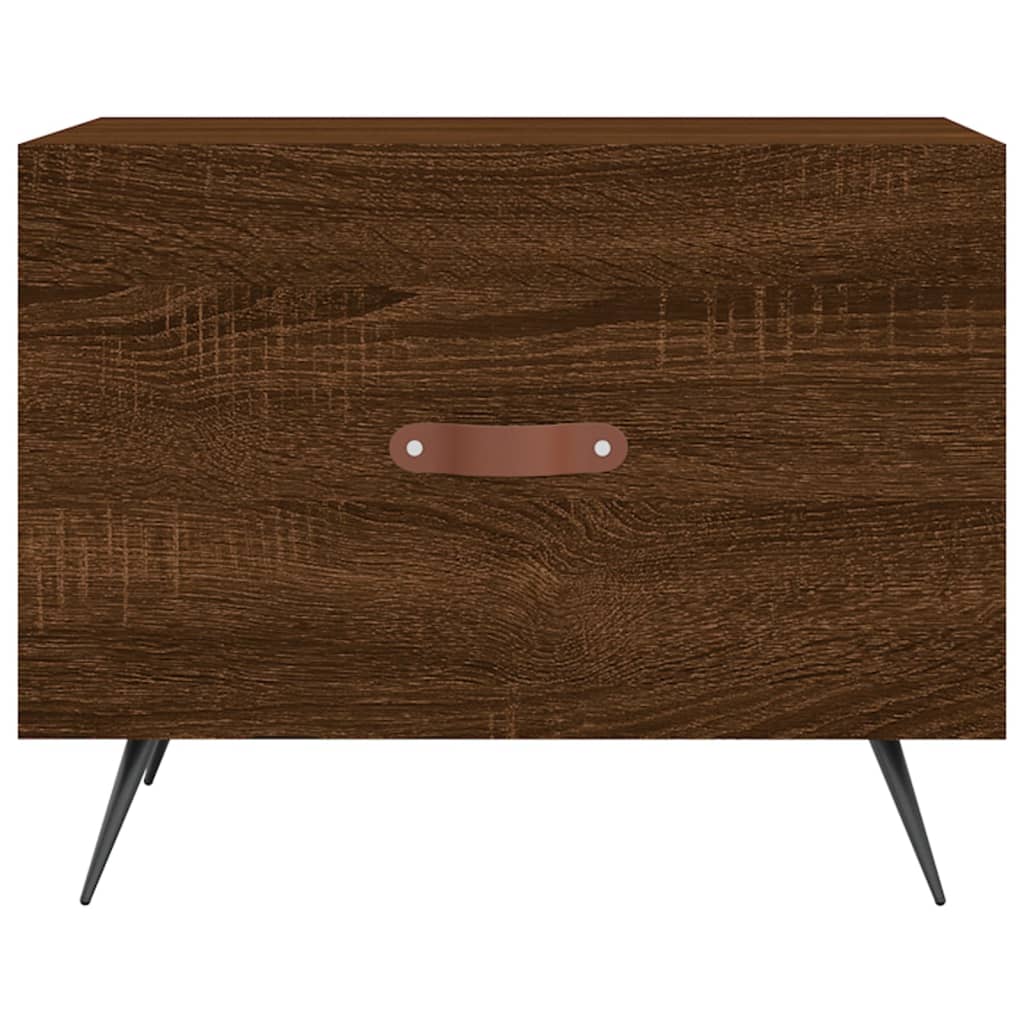 Tavolino da Salotto Rovere Marrone 50x50x40cm Legno Multistrato