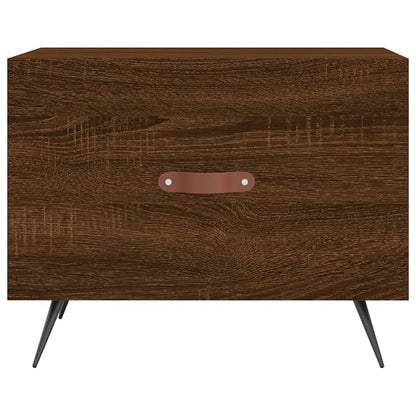 Tavolino da Salotto Rovere Marrone 50x50x40cm Legno Multistrato