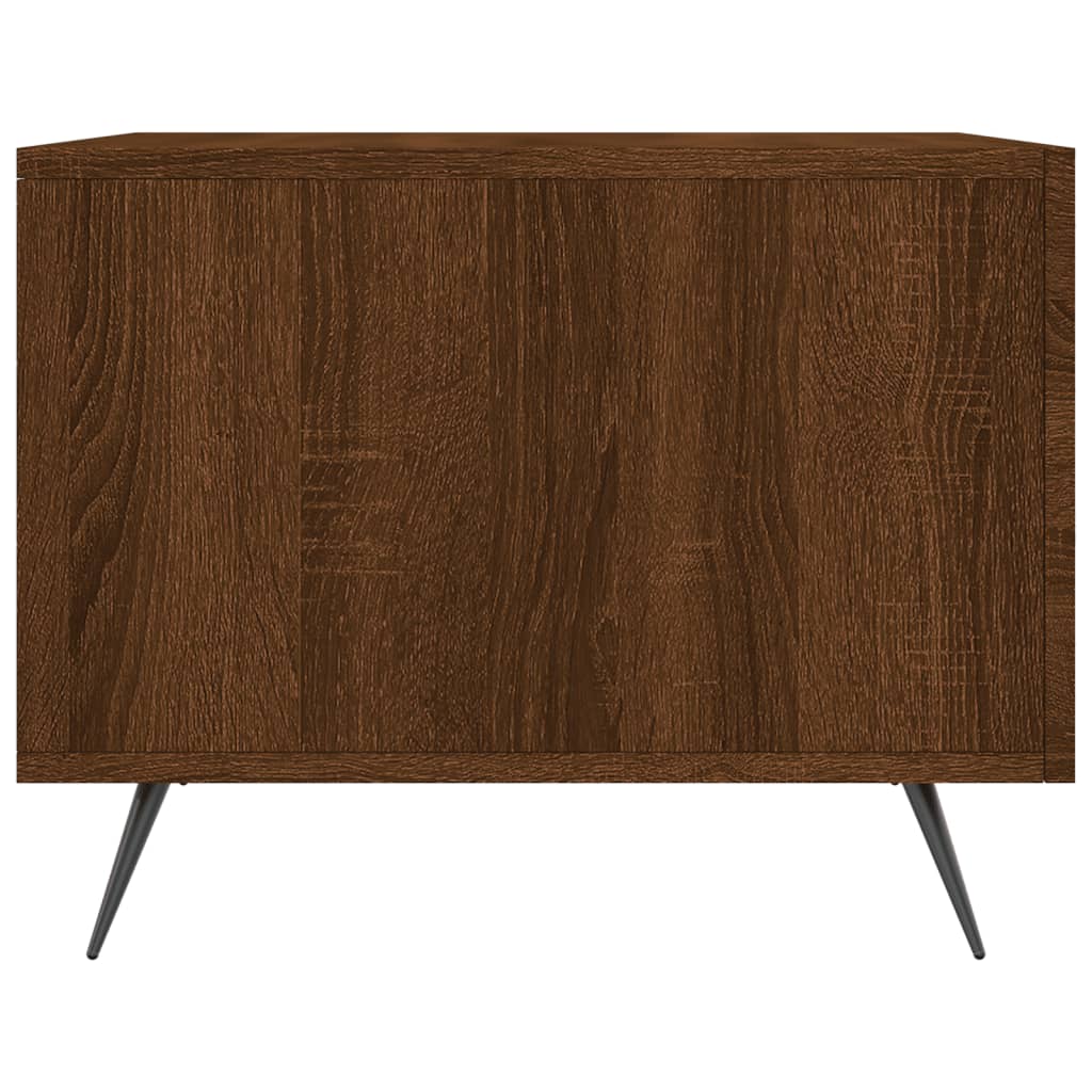 Tavolino da Salotto Rovere Marrone 50x50x40cm Legno Multistrato