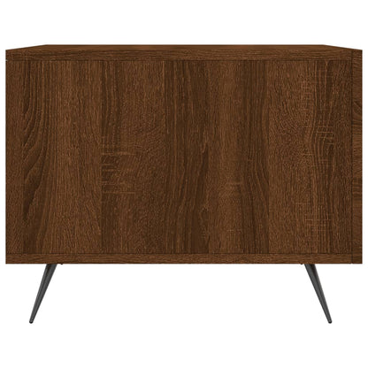 Tavolino da Salotto Rovere Marrone 50x50x40cm Legno Multistrato