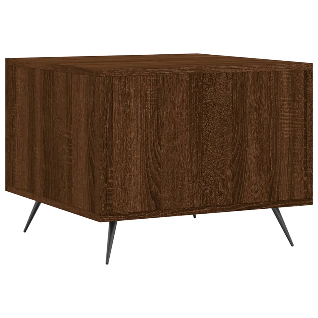 Tavolino da Salotto Rovere Marrone 50x50x40cm Legno Multistrato