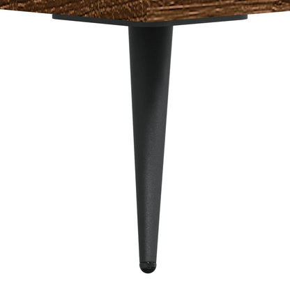 Tavolino da Salotto Rovere Marrone 50x50x40cm Legno Multistrato