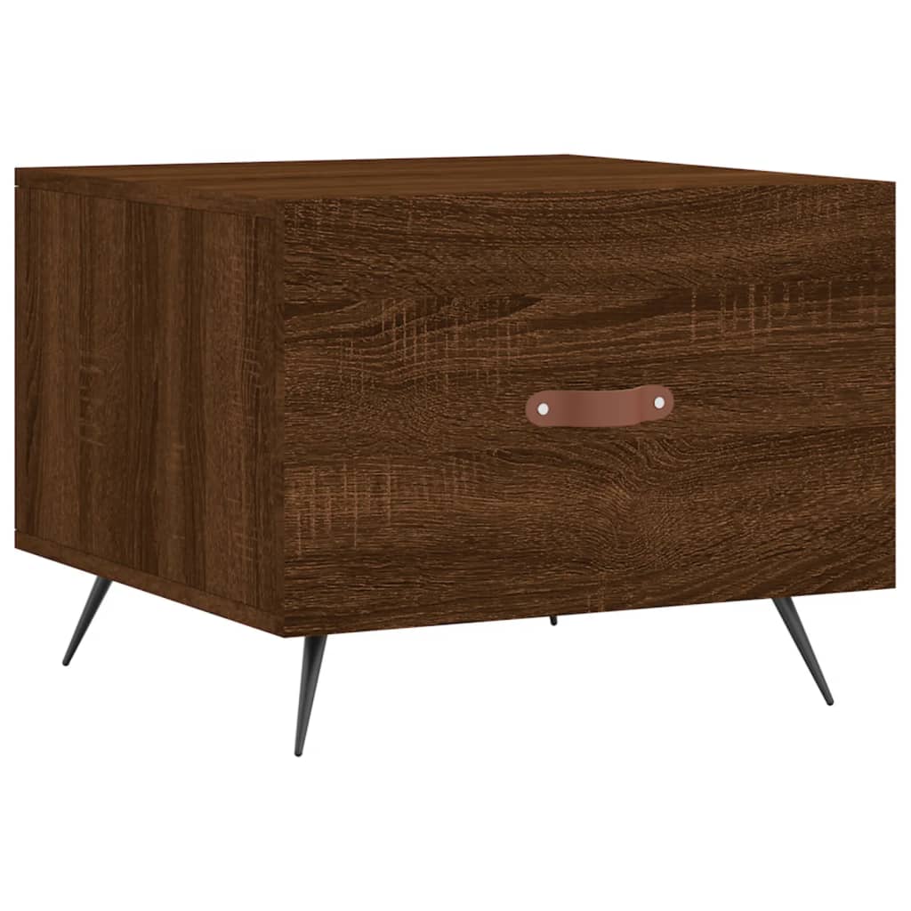 Tavolini Salotto 2 pz Rovere Marrone 50x50x40 Legno Multistrato | homemem39
