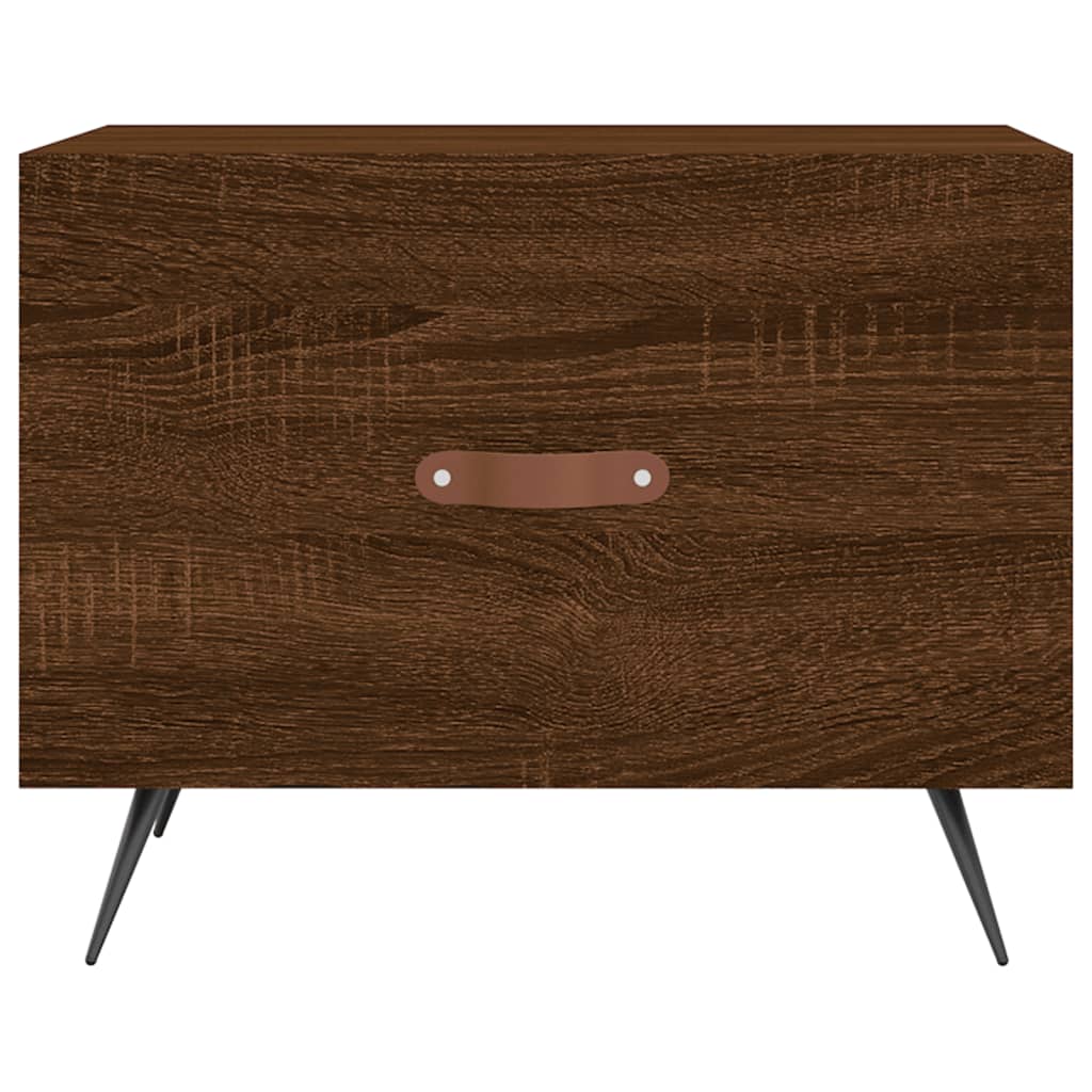 Tavolini Salotto 2 pz Rovere Marrone 50x50x40 Legno Multistrato | homemem39