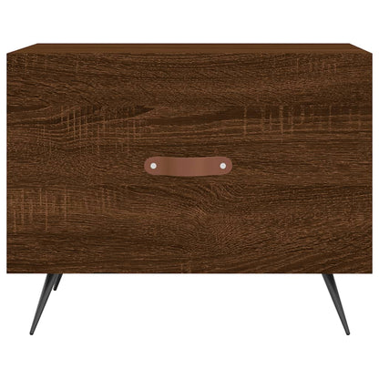 Tavolini Salotto 2 pz Rovere Marrone 50x50x40 Legno Multistrato | homemem39