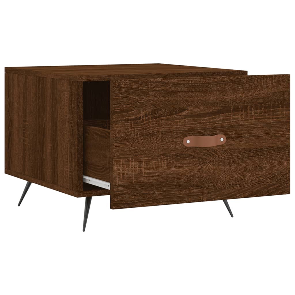 Tavolini Salotto 2 pz Rovere Marrone 50x50x40 Legno Multistrato | homemem39
